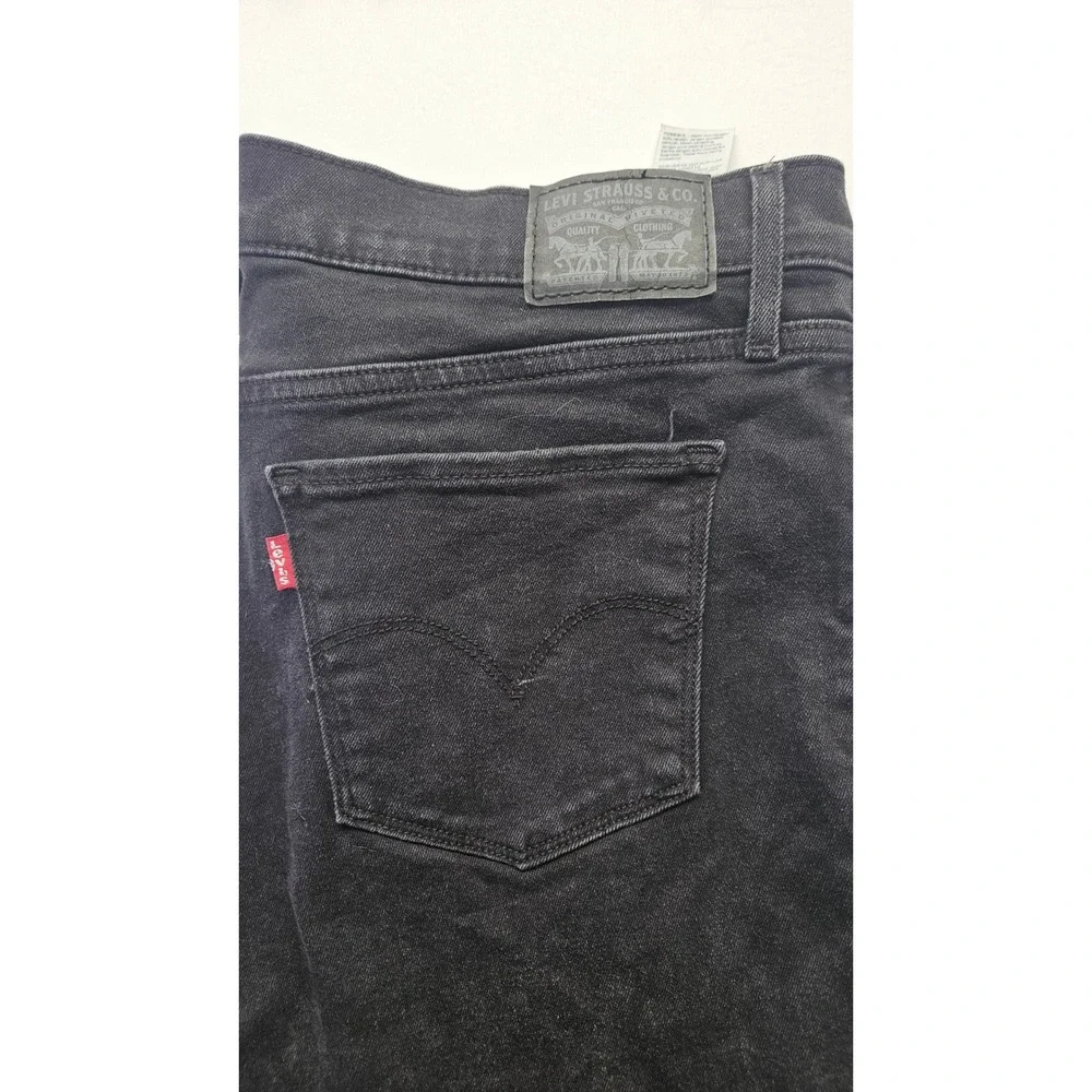 Levis 511 Slim Fit Black Jeans Mens 32x30 Denim Pants 19626-2707